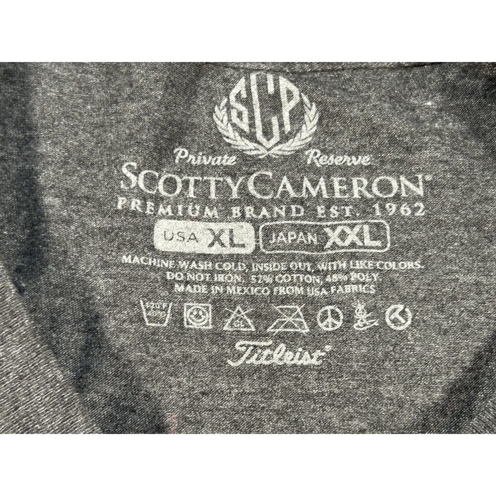 Scotty Cameron Shirt Mens Extra Large Grey Long Sleeve Private Reserve Golf - Picture 2 of 13